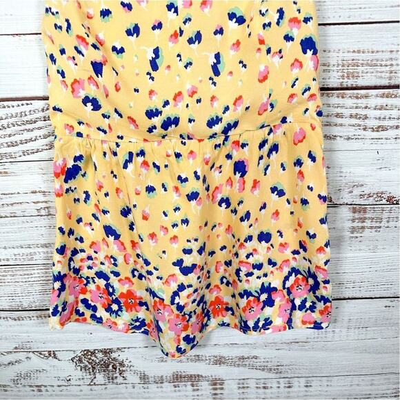 ModCloth Women's Keyhole Floral Sleeveless Tank Top Blouse Multi-Color Small - Picture 4 of 11